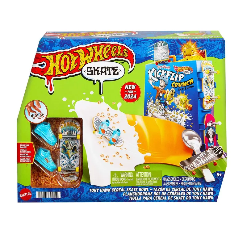 Skate Cereal Skate Bowl Fingerskate Lekset Hot Wheels