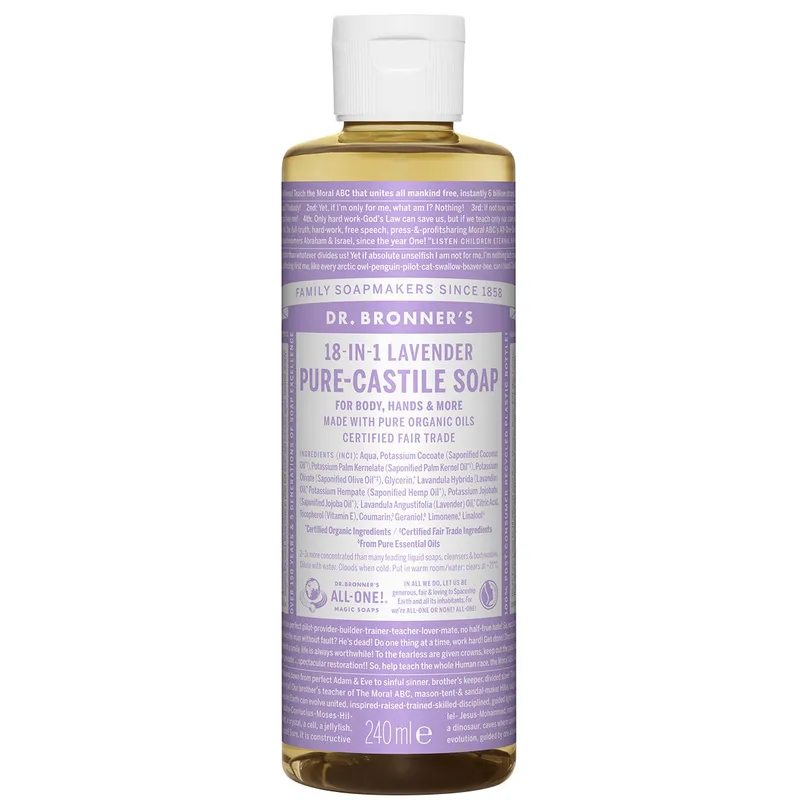 Dr.Bronner's Pure Castile Liquid Soap Lavender 240 ml