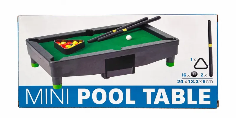 Biljardbord Mini 24cm - Leksaksaffären - Leksaksaffären