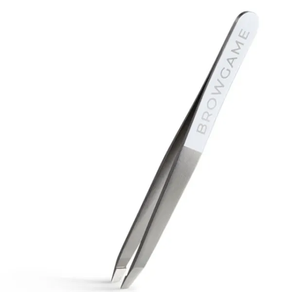 Browgame Cosmetics Original Tweezer Slanted – White