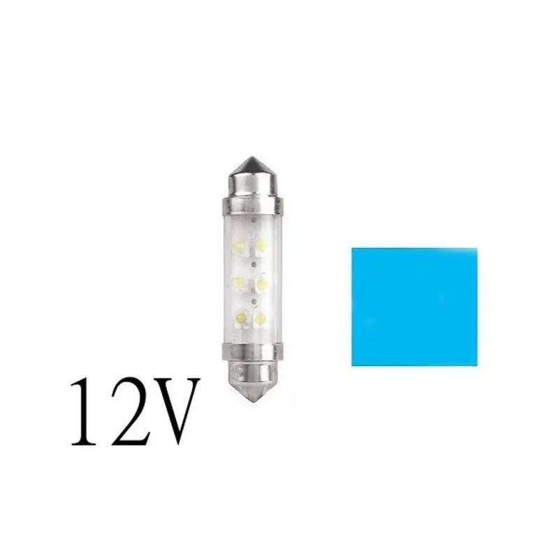 Bosma blå LED spollampa 10×42 S8,5 12V 2-pack