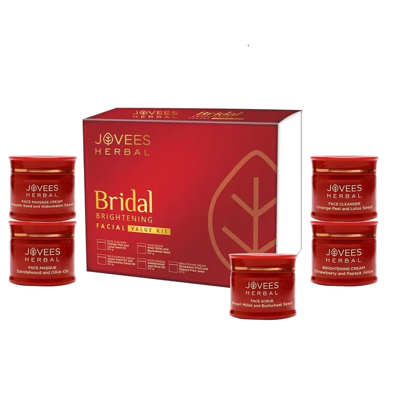 Jovees Herbal Bruduppljusande Ansiktskit 265g För Strålande Hud Glödande Hy Ojämn Hudton Korrigering av Mörka Fläckar