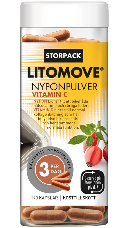 Litomove Nyponpulver Kapslar 190 st