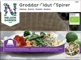 Groddar, Rädisa, Ekologiska - Raphanus sativus