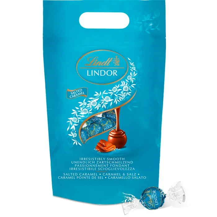 Lindt LINDOR Salted Caramel Mjölk Chokladpraliner 80st, 1kg