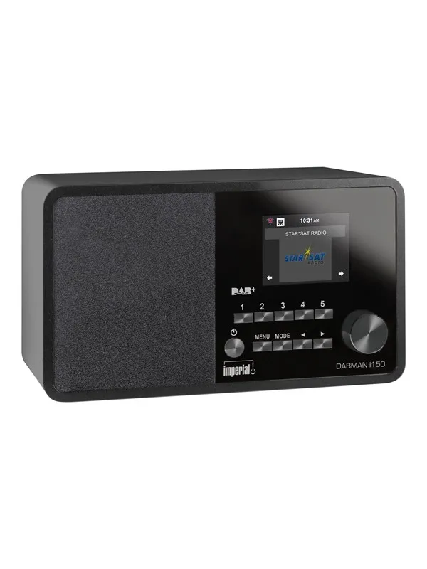 DABMAN i150 Compact Hybrid Radio för Internet / DAB+ / FM Svart