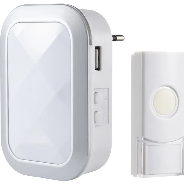 DÖRRSIGNAL TRÅDLÖS PLUG-IN VIT | Beijerbygg Byggmaterial