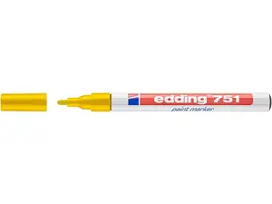 Färgmarkeringspenna Edding® 751 rund spets 1–2 mm gul (10-pack)