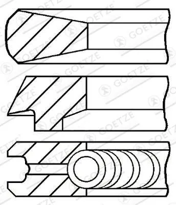 Kolvringsats GOETZE ENGINE 08-428000-00