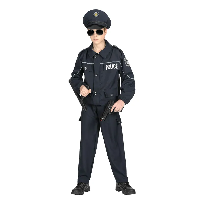 Polisuniform Barn Maskeraddräkt - Medium