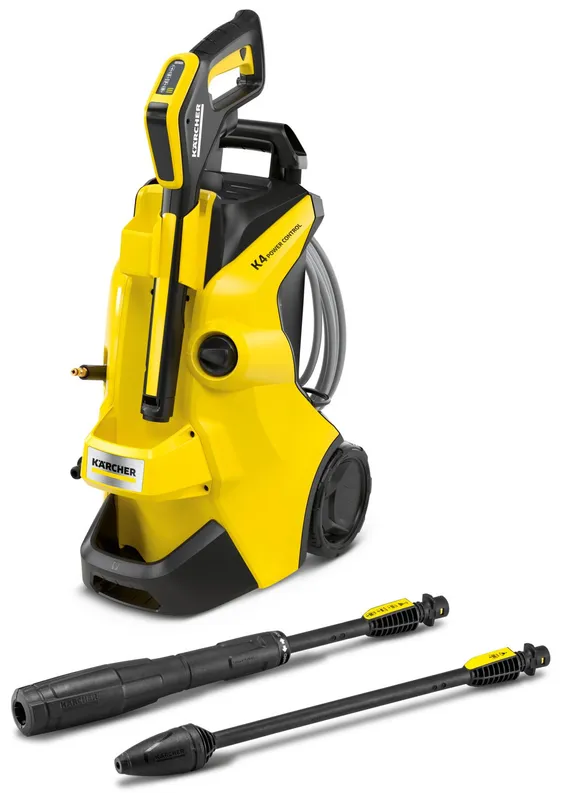 Kärcher K 4 Power Control Flex högtryckstvätt Upprätt Elektrisk 420 l/h Svart, Gul