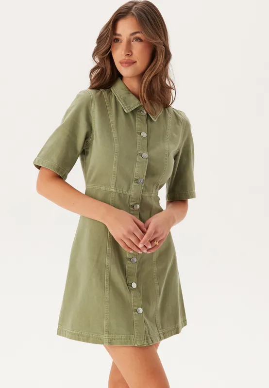 Onlsilla 2/4 SHORT BUTTON DRES