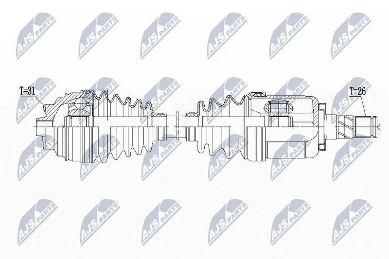 Drivaxel NTY NPW-BM-133