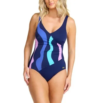 Damella Julia Basic Swimsuit Rosa/Blå 46 Dam