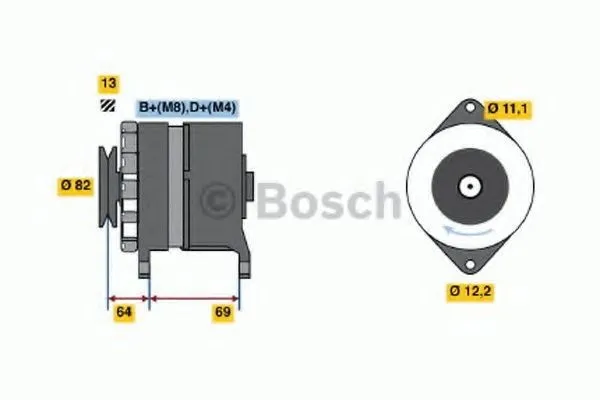 BOSCH 0 986 041 940 Generator