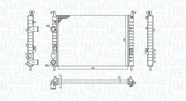 Magneti Marelli 350213196300 Kylare