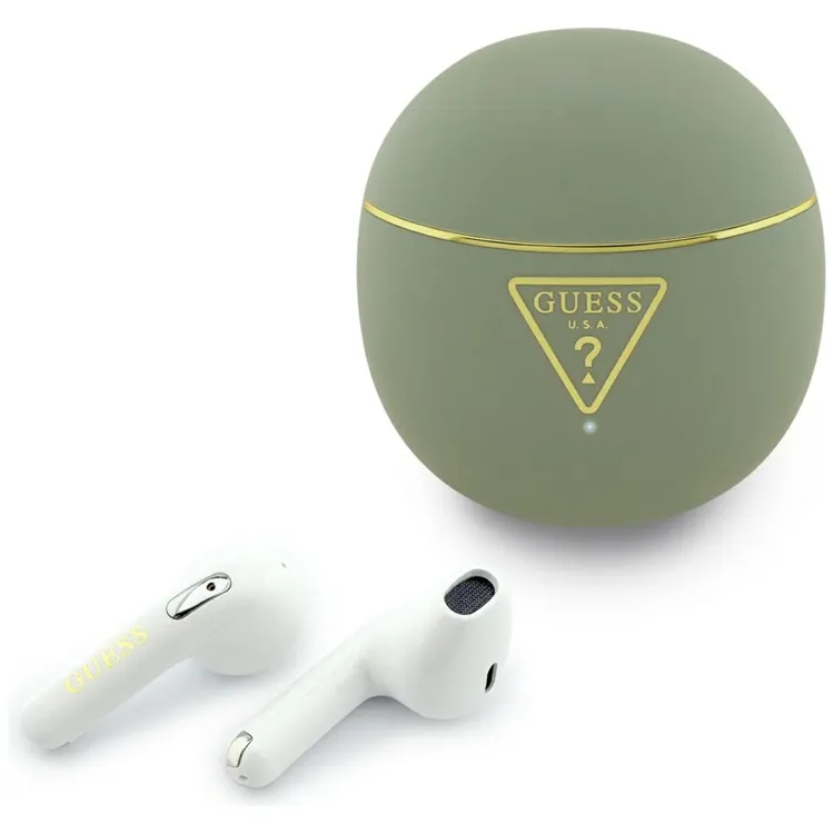 Guess TWS In-Ear Hörlurar Gold Line Triangle – Khaki