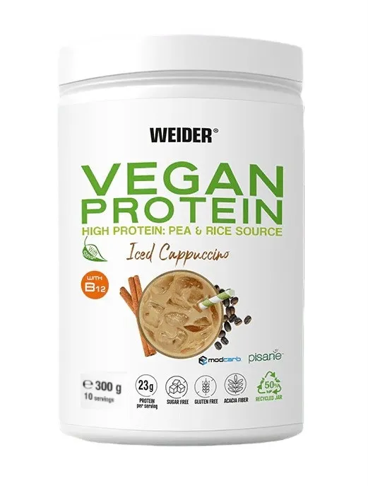 Weider – Veganskt Protein, Iced Cappuccino, 300g