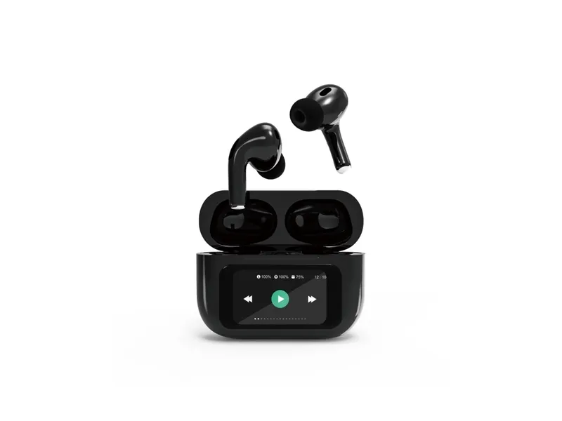Gembird BT TWS in-ears with LCD display and ANC - Svart