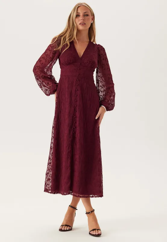 Embroidered Midi Dress (#3300)