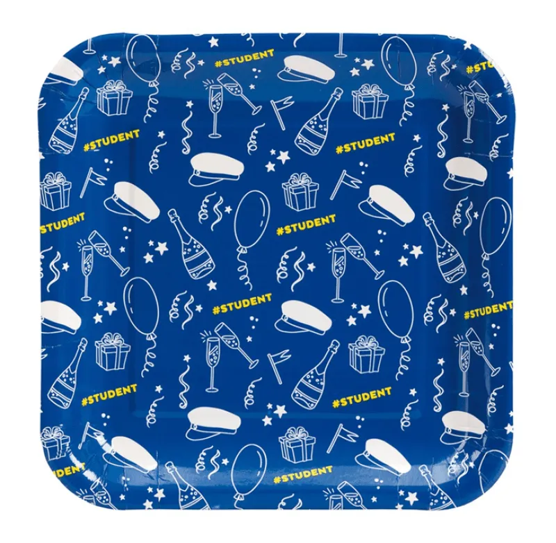 Studenten assietter 8-pack
