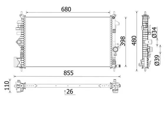 Kylare MAHLE CR 2265 000P