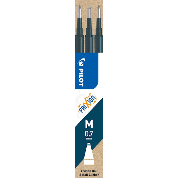Refill Frixion 0,7 Blåsvart 3-p, Pilot