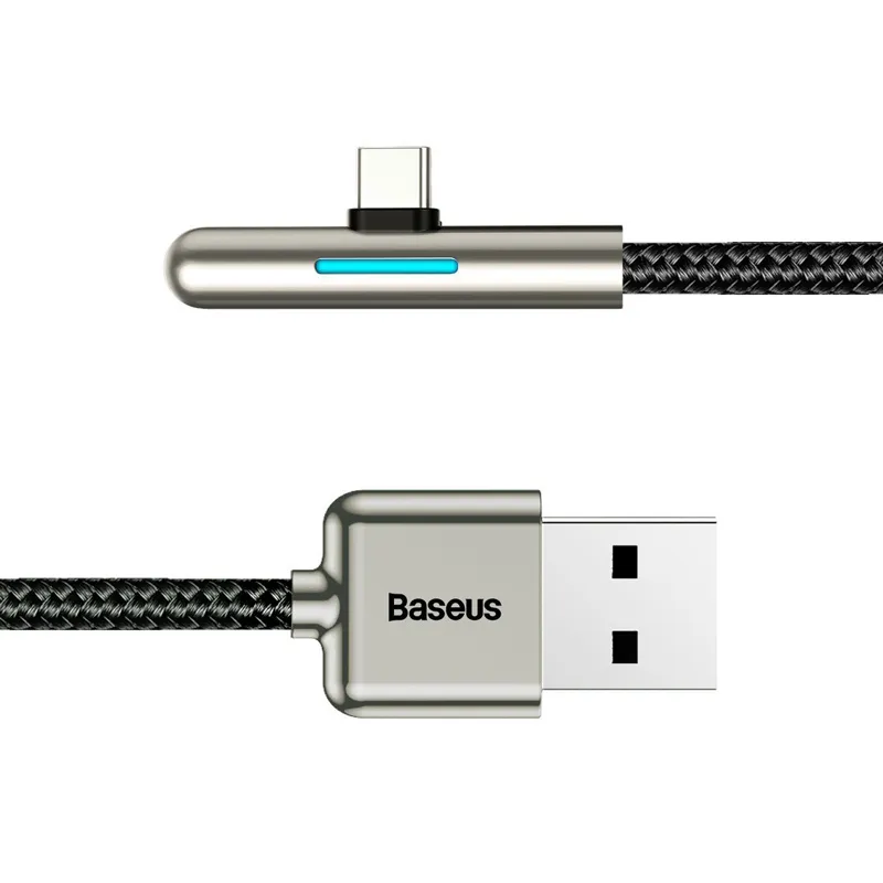 Iridescent Lamp HW – USB till TYP-C Kabel 40W, 1m – Svart