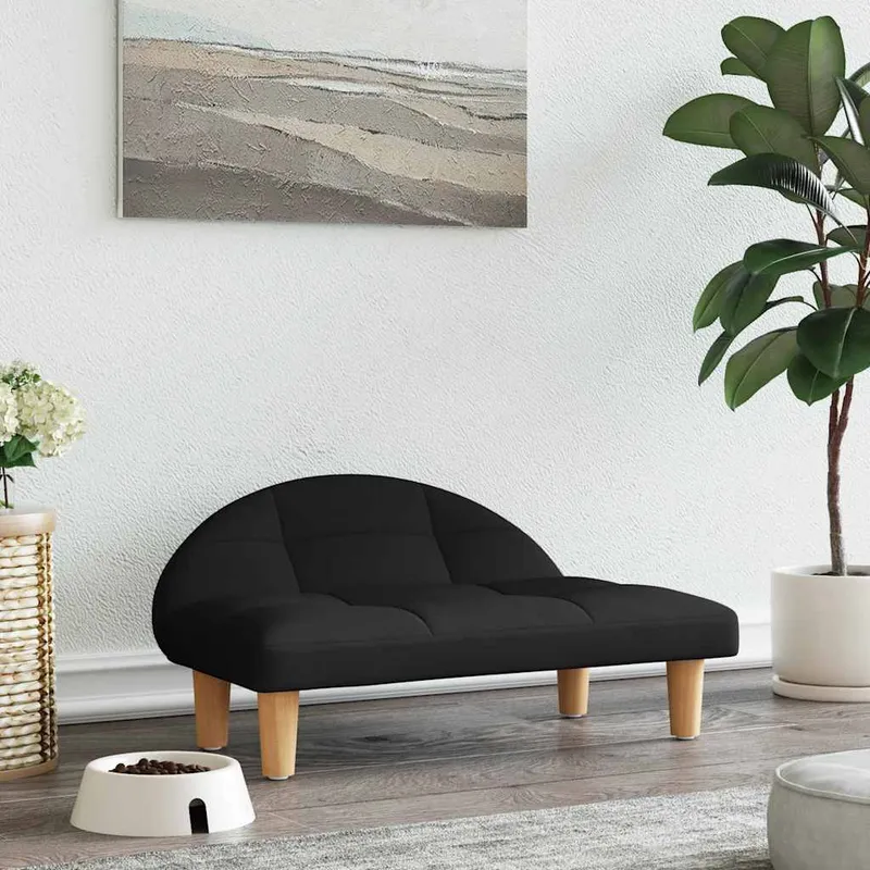 vidaXL Hundbädd svart 70x52x30 cm tyg