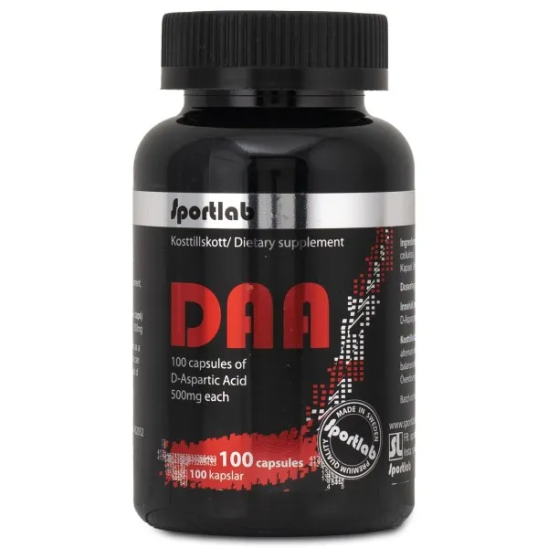 Sportlab DAA D-Aspartic Acid 100 kapslar