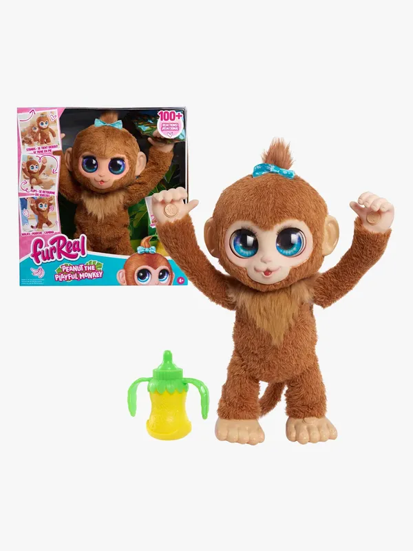 FurReal Interaktiv Apa – Peanut Den Lekfulla Monkey – 40 cm