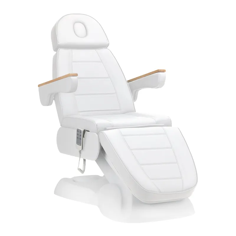 Elektrisk behandlingsstol Sillon Lux 273B, 3 motorer, Vit