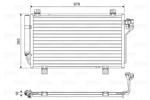 VALEO 814195 Kondensor, klimatanläggning
