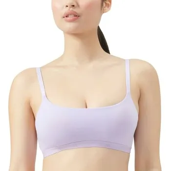 adidas BH Sport Active Essentials Scoop Bralette Ljuslila bomull Small Dam