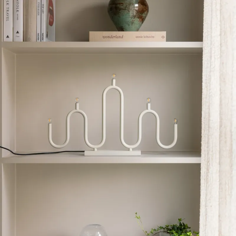 Noel bordslampa 50 cm beige metall - Globen Lighting - Vardagsrum - Modern - Med flera ljuskällor