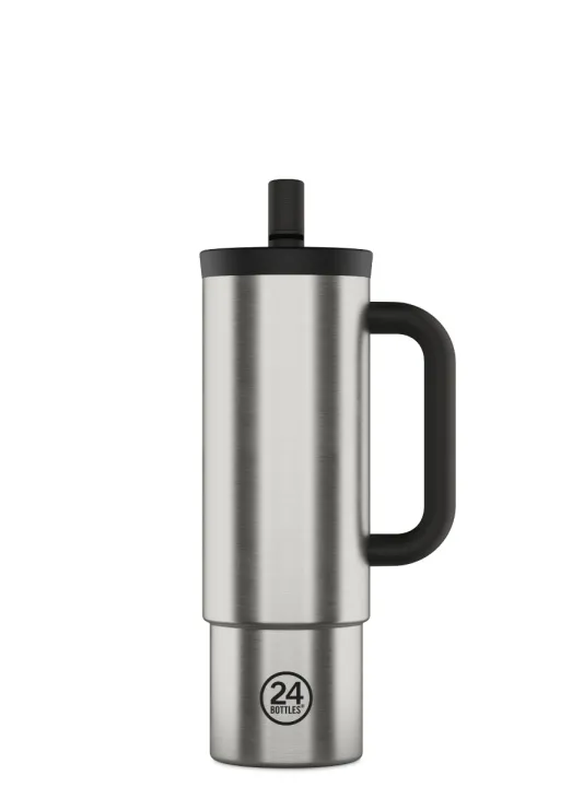 24Bottles - Straw Cup - Brushed Steel - 800 ml