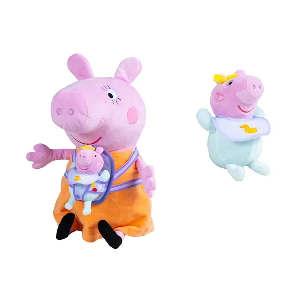 Greta Gris Mamma Gris med Lillasyster Gosedjur (33cm)