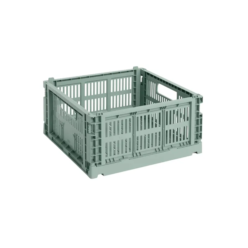 HAY Colour Crate låda medium square, sage green