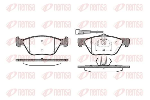 Bromsbelägg REMSA 0589.02