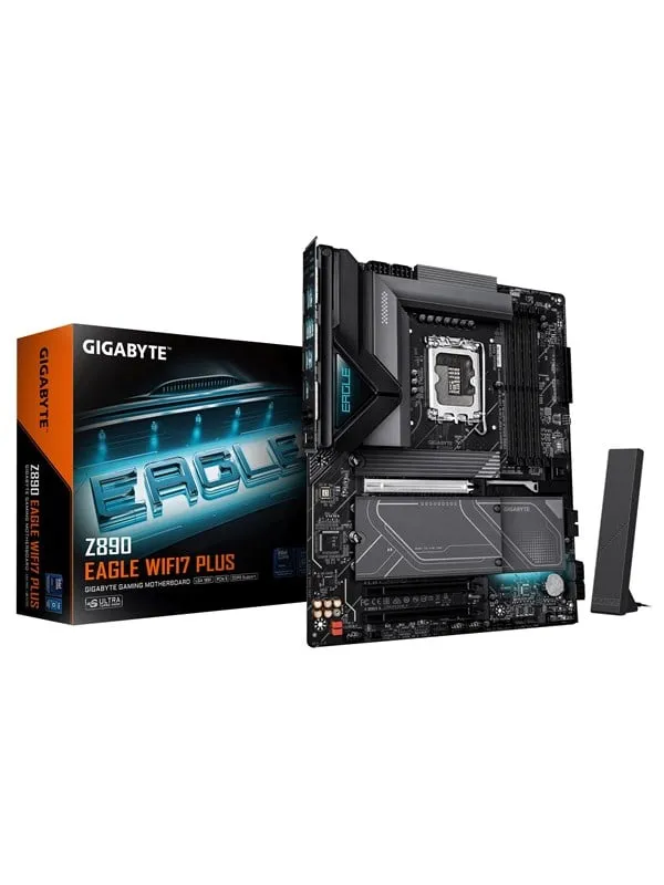 Gigabyte Z890 Eagle WIFI7 Plus Moderkort - Intel Z890 - Intel LGA1851 - DDR5 RAM - Atx