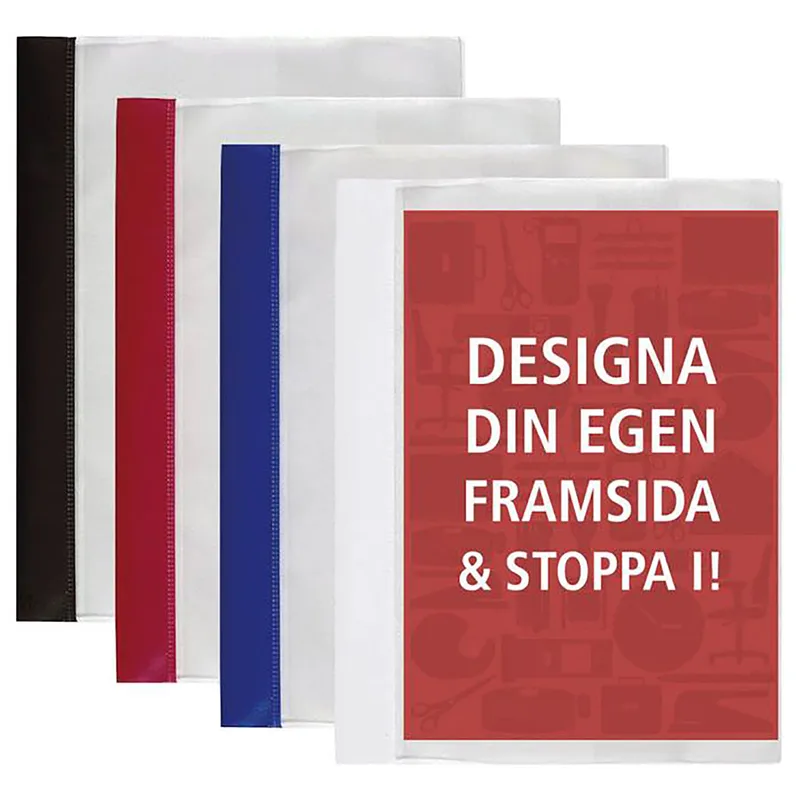 Offertmapp med ficka A4 blå