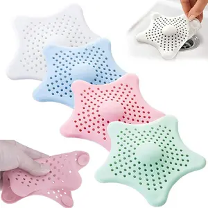 Avloppshålsfilter i silikon - 4-pack