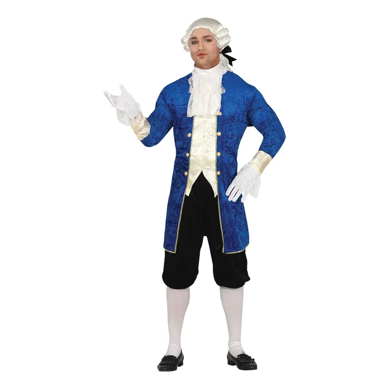 Barock Blå Maskeraddräkt – Large