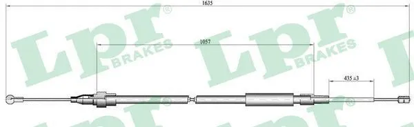 Handbromsvajer LPR C1518B