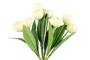 Konstgjord växt - Tulpanbukett 41 cm - Gammelrosa