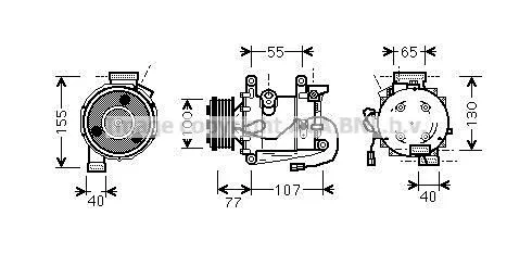 AC-kompressor AVA COOLING SYSTEMS HDAK232