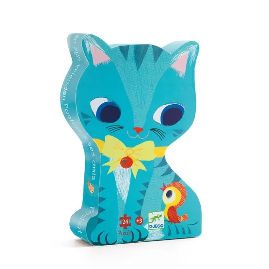Pussel i Katt-kartong 24 Bitar, Djeco