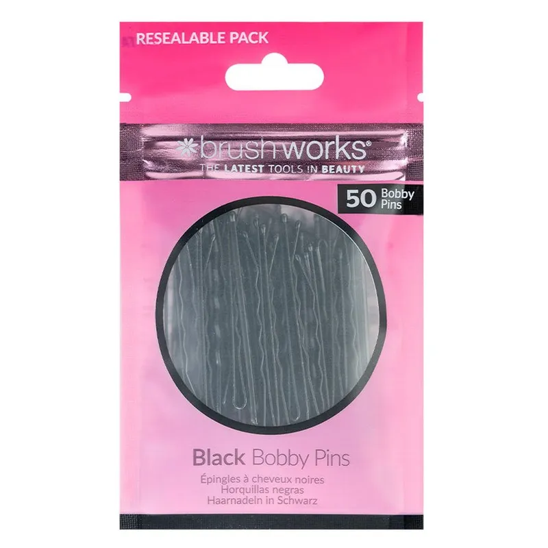 Brushworks Black Bobby Pins