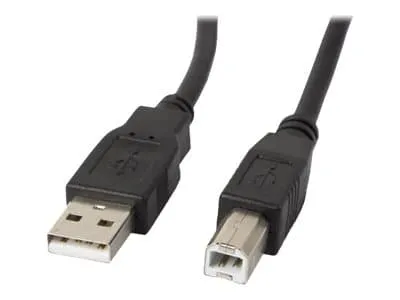 Lanberg - USB-kabel - USB (hane) till USB typ B (hane) - USB 2.0 - 3 m - svart