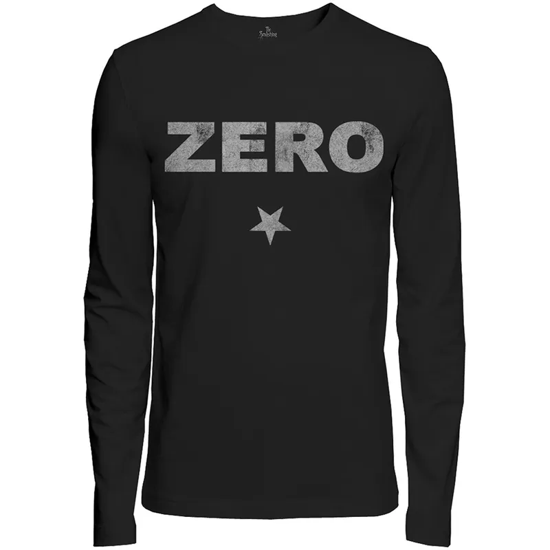 The Smashing Pumpkins Unisex Long Sleeved T-Shirt: Zero Distressed (X-Large)